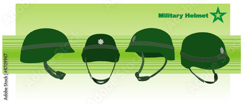 vector de un casco militar