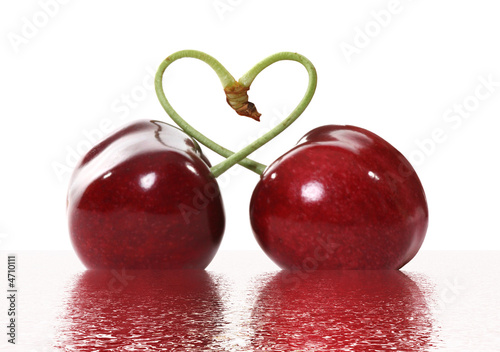 Quadro su tela Cherries in Love