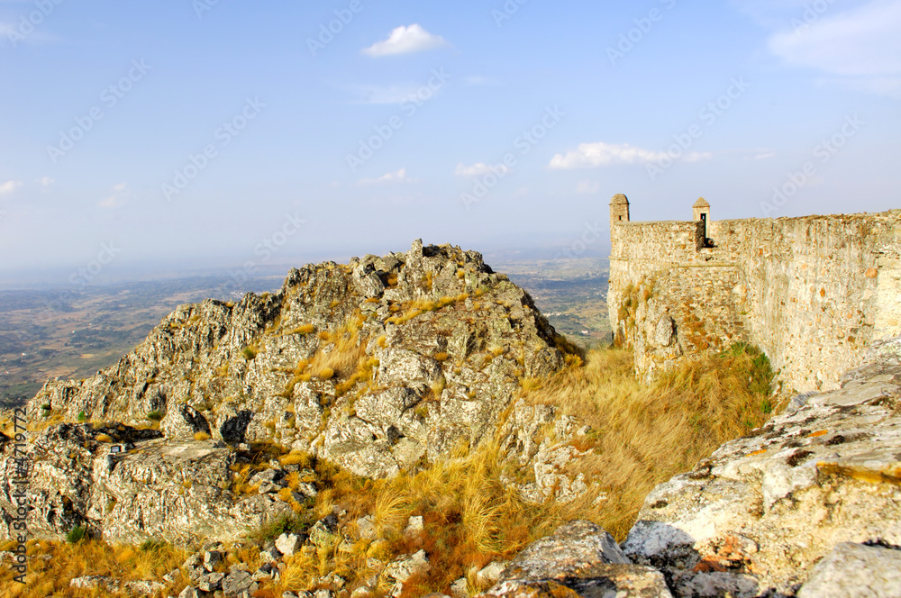 Portugal, Alentejo, Marvao: Castle
