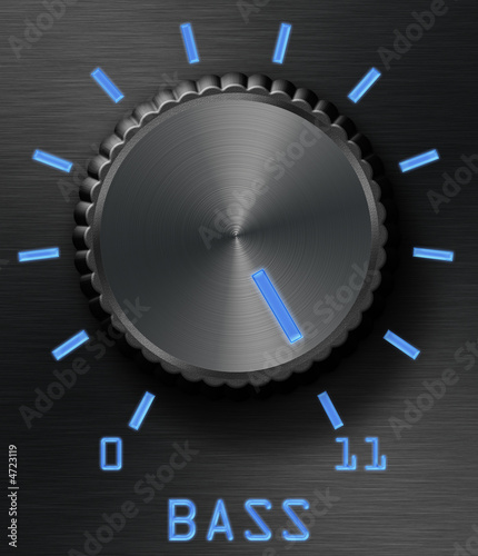 Canvastavla Bass level control
