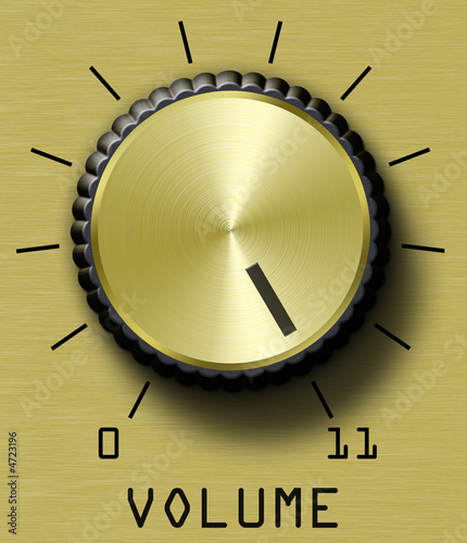 Bilde på lerret Gold Volume Control Eleven
