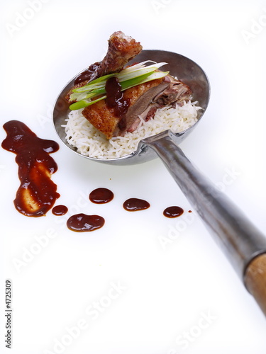 Photography chinesische hongkong ente mit reis