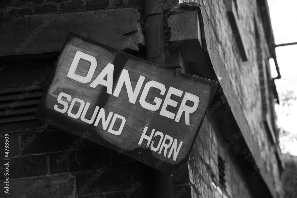 Fototapeta premium Danger Sound Horn