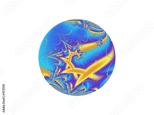 beautiful christmas decoration ball fractal