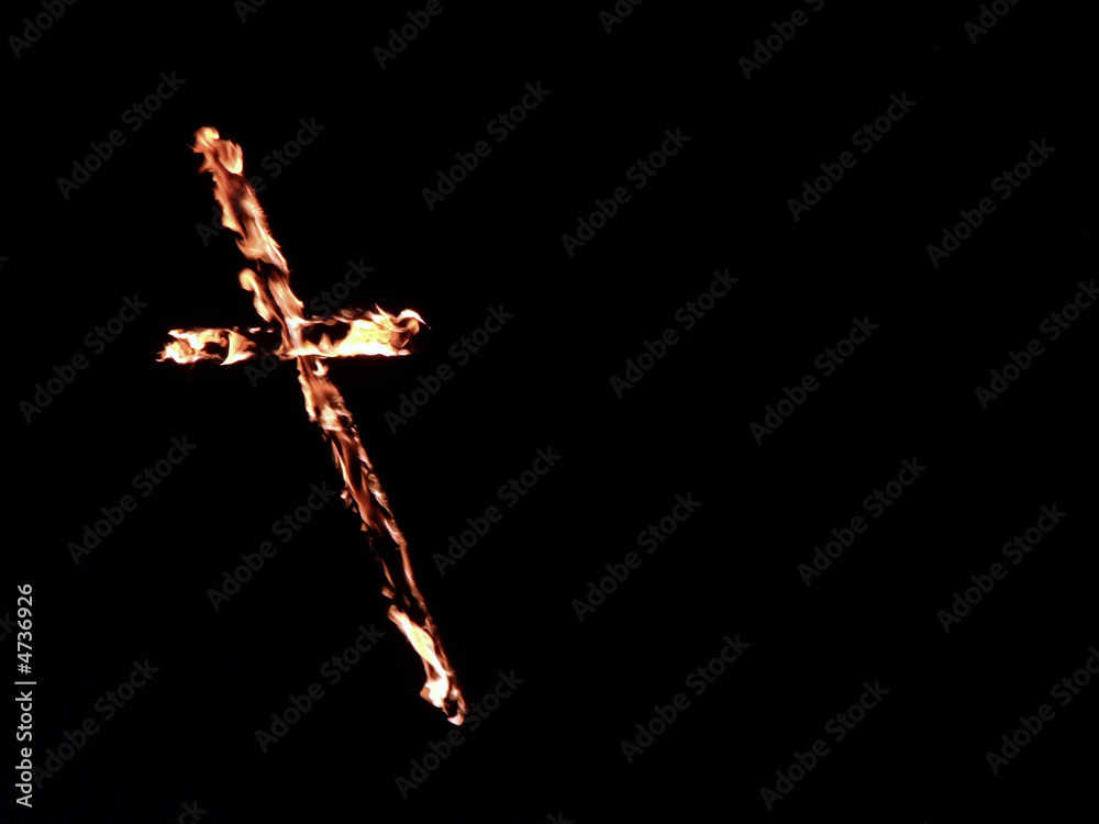 Fototapeta premium Burning Cross