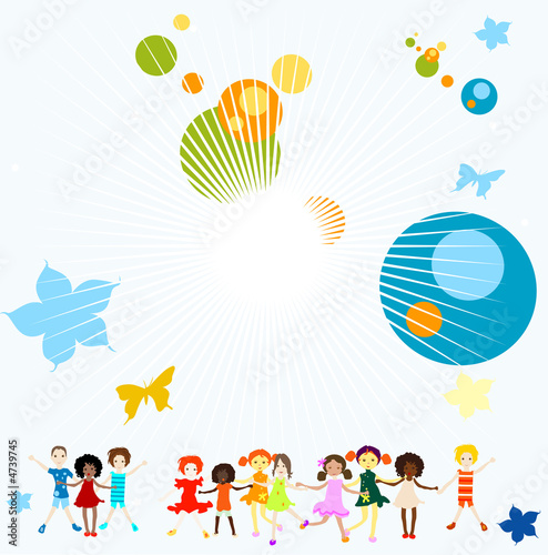 group of kids playing