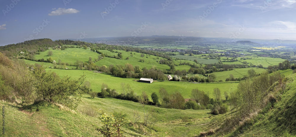 Views from Crickley Hill Country park near Gloucester and Chelte