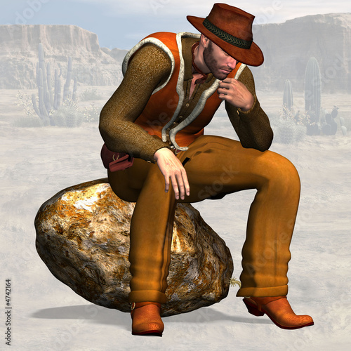 Cowboy #08 with clipping path photo