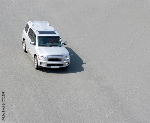 big giant silver suv full-size car part of 
