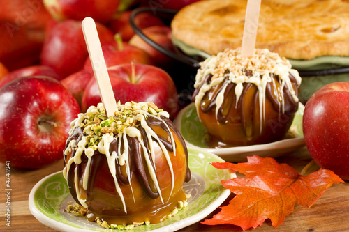 Caramel apples  photo