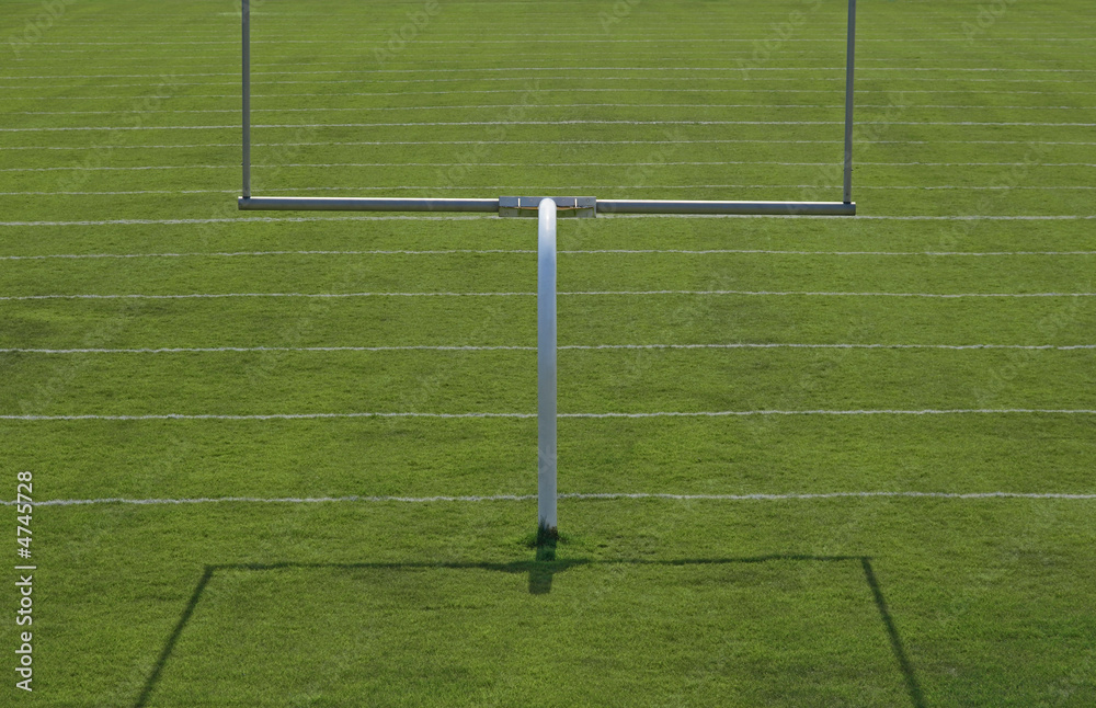 Fototapeta premium American football playing field with goal posts
