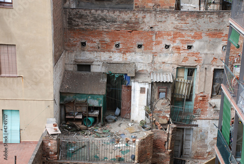 Bilde på lerret broken buildings