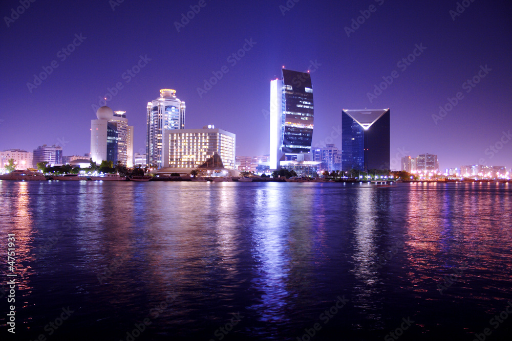 Night Scene, Dubai, united arab emirates