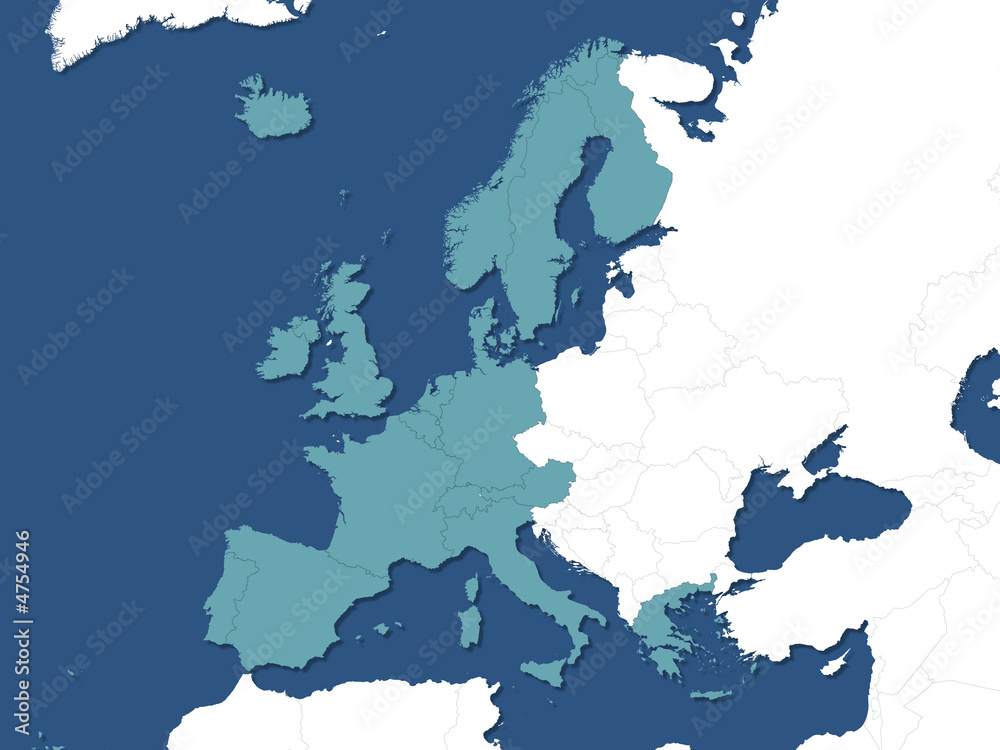 Fototapeta premium west europe map