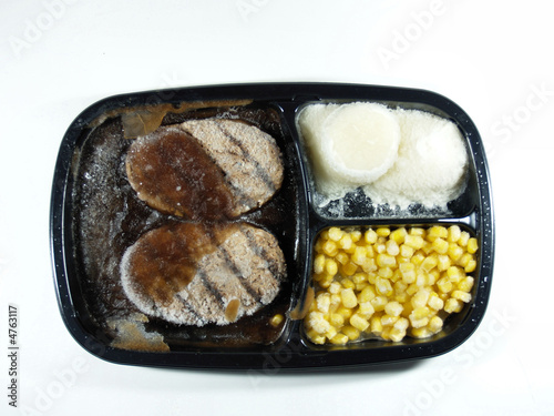 Salisbury steak dinner still frozen  photo