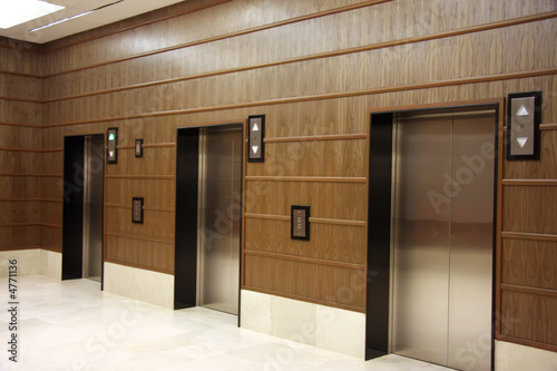 Modern elevators photo