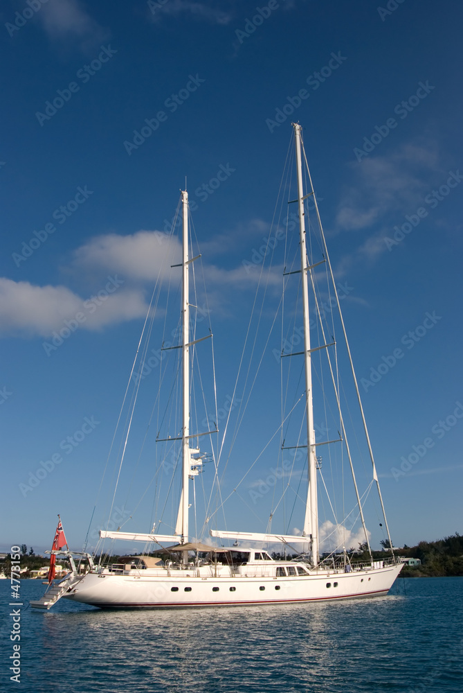 Large beautiful yacht