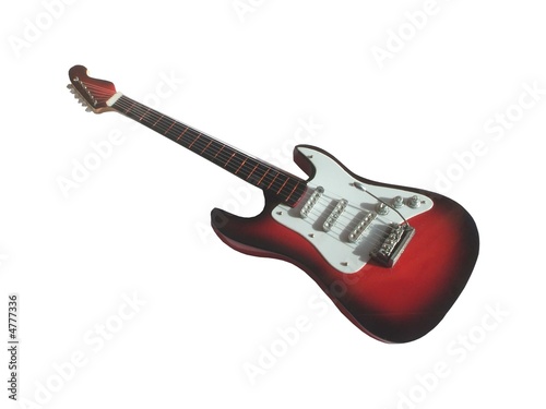 A Red Electric Guitar.