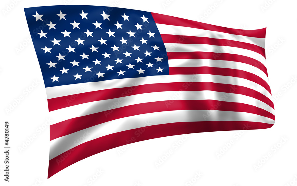 United States of America Stars and Stripes flag flying