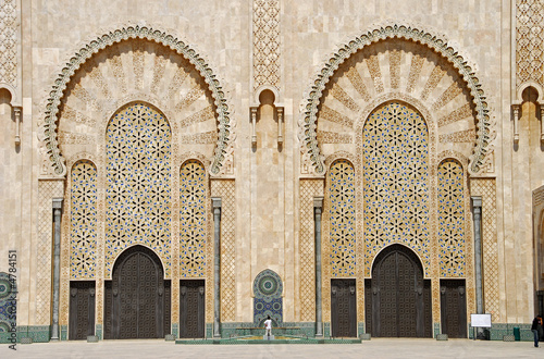 Fachada de la mezquita Hasan II photo