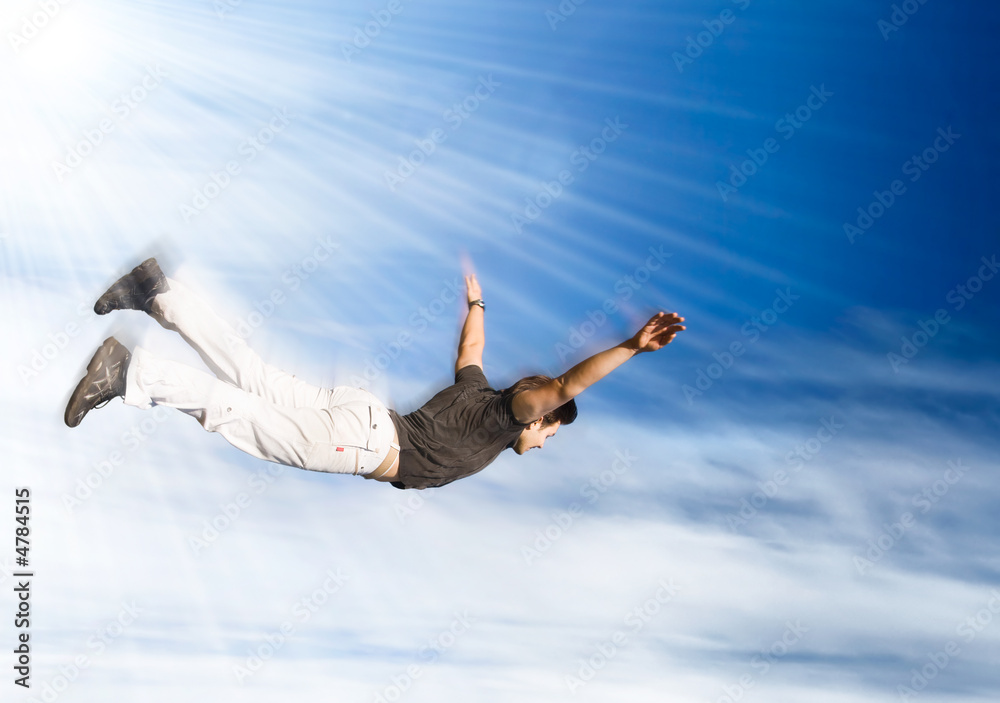 Flying man Flying man