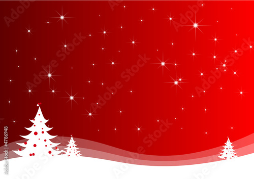 Abstract christmas landscape