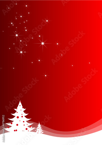 Abstract christmas landscape