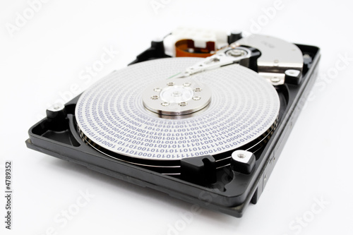 hard disk isolated on white