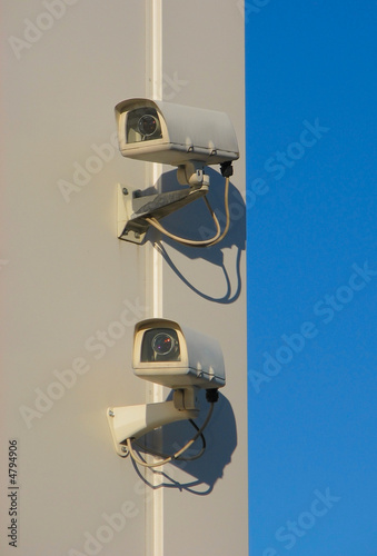 Two security cameras