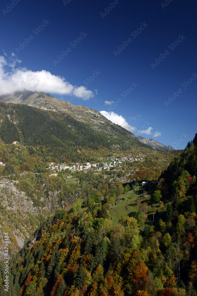 Fototapeta premium Village de Finhaut