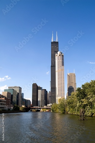 Fototapeta Naklejka Na Ścianę i Meble -  Chicago River view