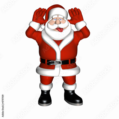 Photography Santa Giving a Raspberry 1