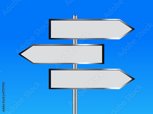 blank signpost 6