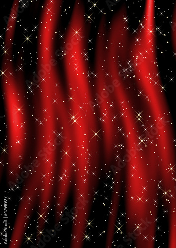 Christmas Curtain Background