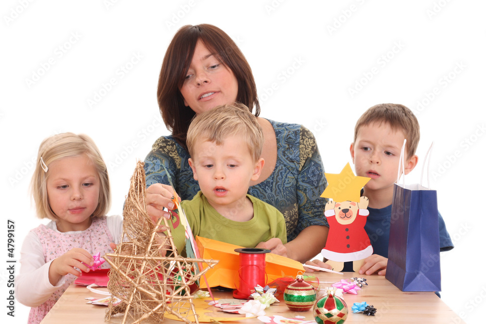 making Christmas decorations