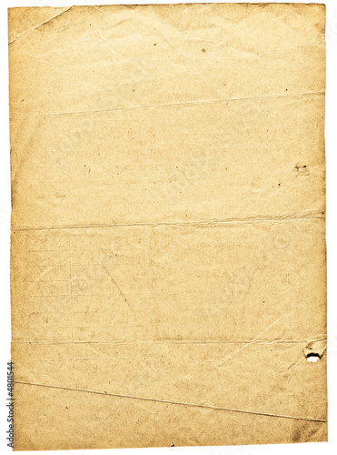 Damaged paper