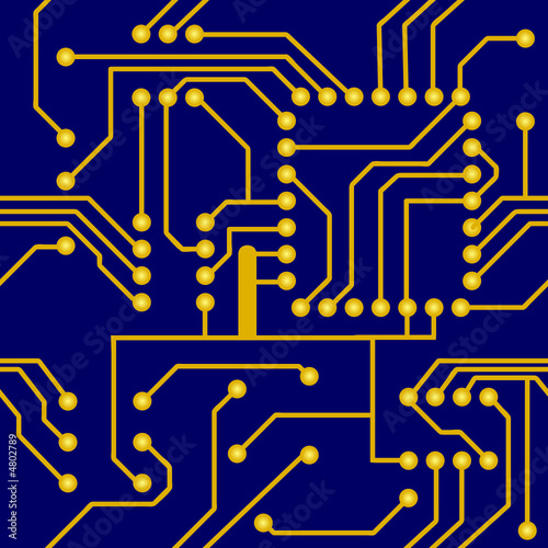 Electronic board. Seamless vector wallpaper