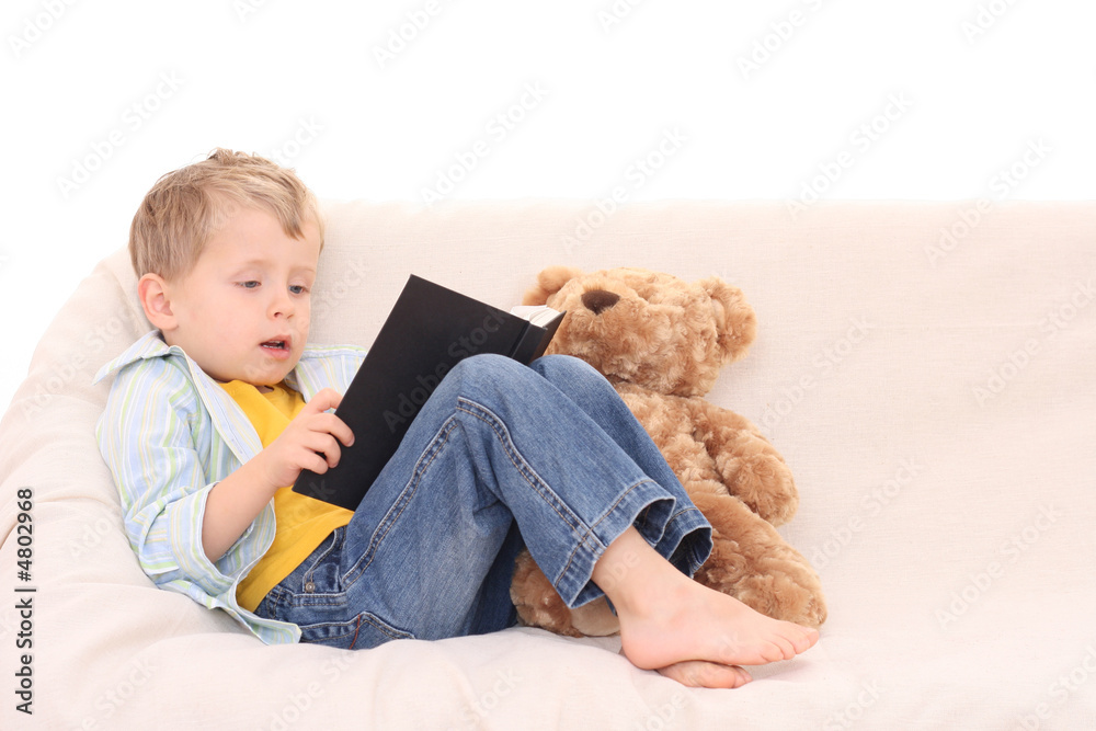 boy and book