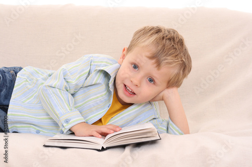 boy and book