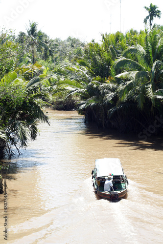 Ein Nebenarm des Mekong-Delta in Vietnam
