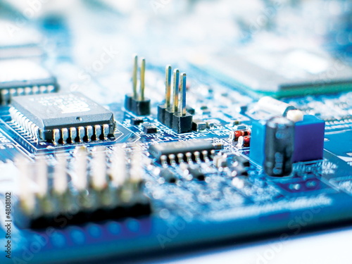 a part of motherboard, macro