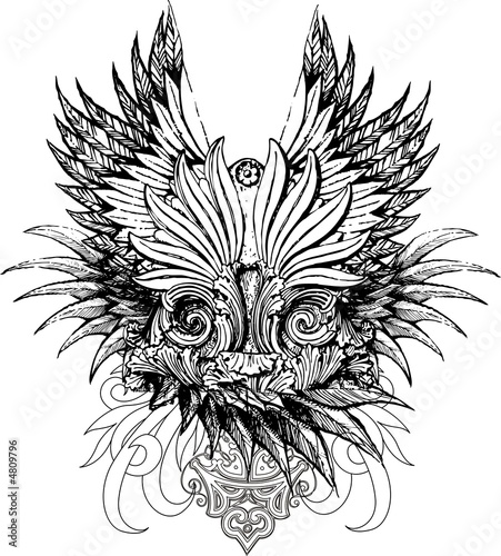 Winged illustration