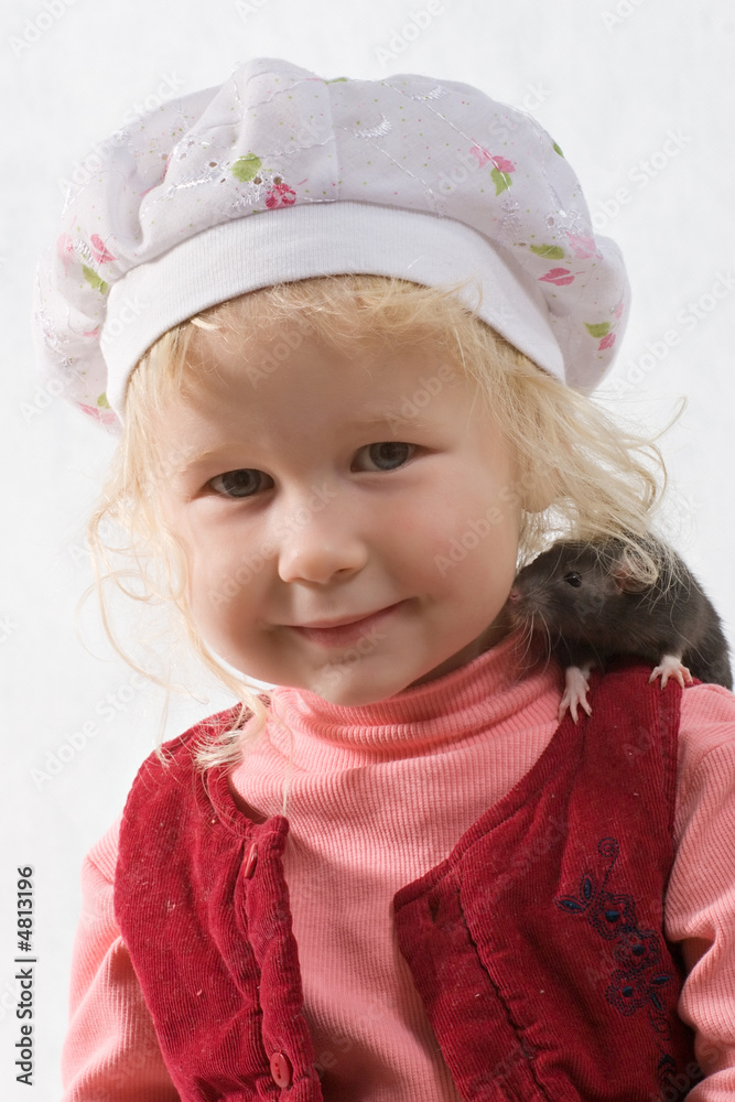 baby and rat baby and rat