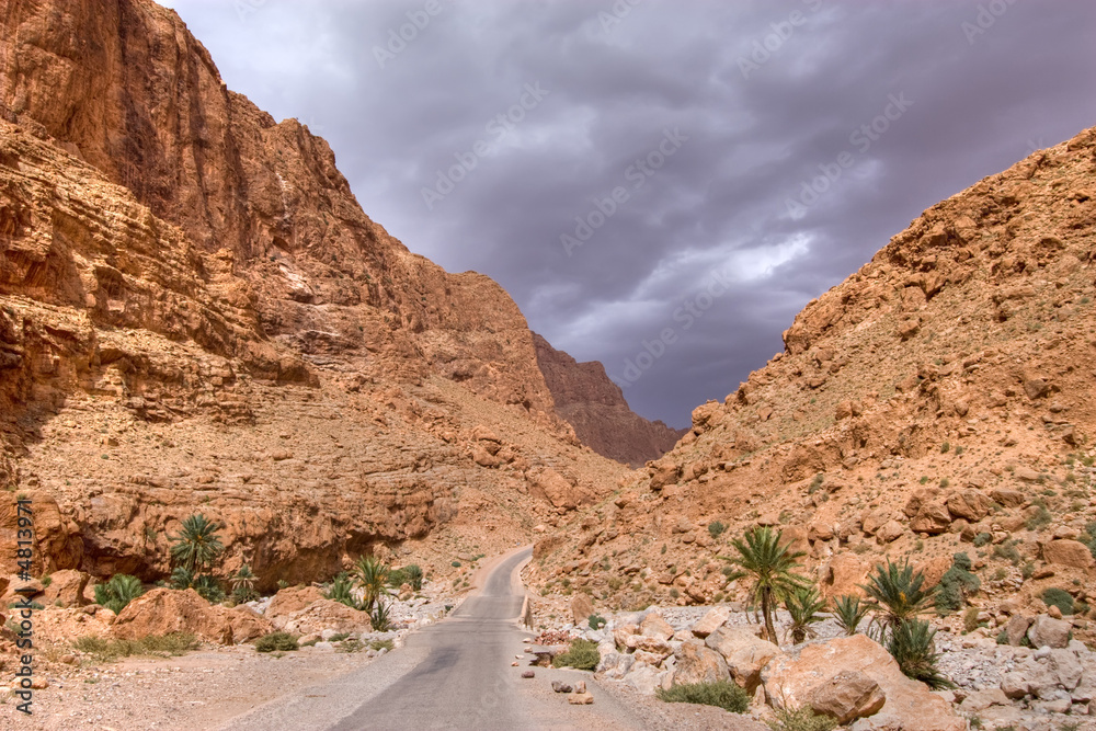 dramatic sky in stone desert dramatic sky in stone desert