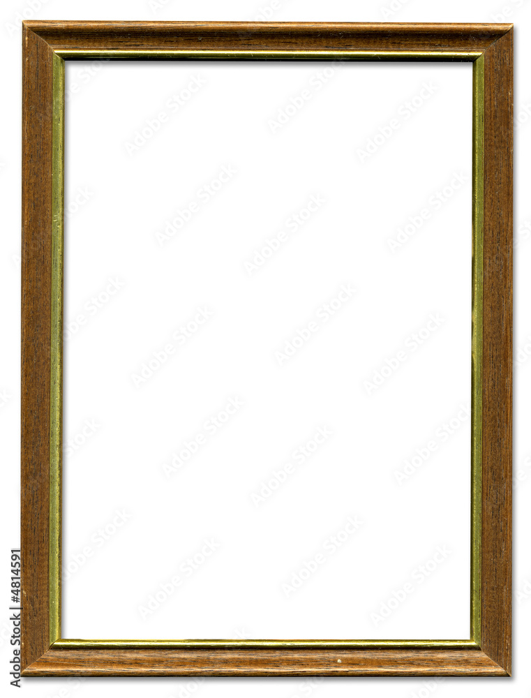 Brown and gold empty picture frame border design Brown and gold empty picture frame border design