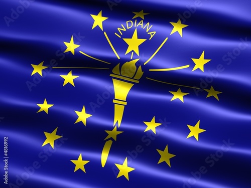 Flag of the state of Indiana