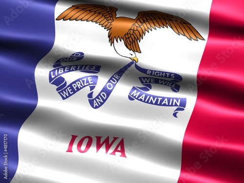 Flag of the state of Iowa