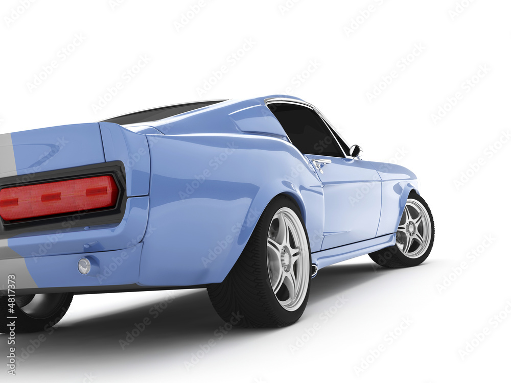 Light-blue Classical Sports Car