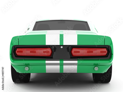 Green Classical Sports Car