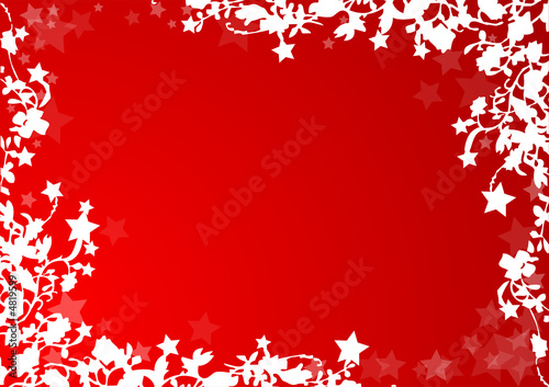 Cartolina floreale - Auguri di Natale